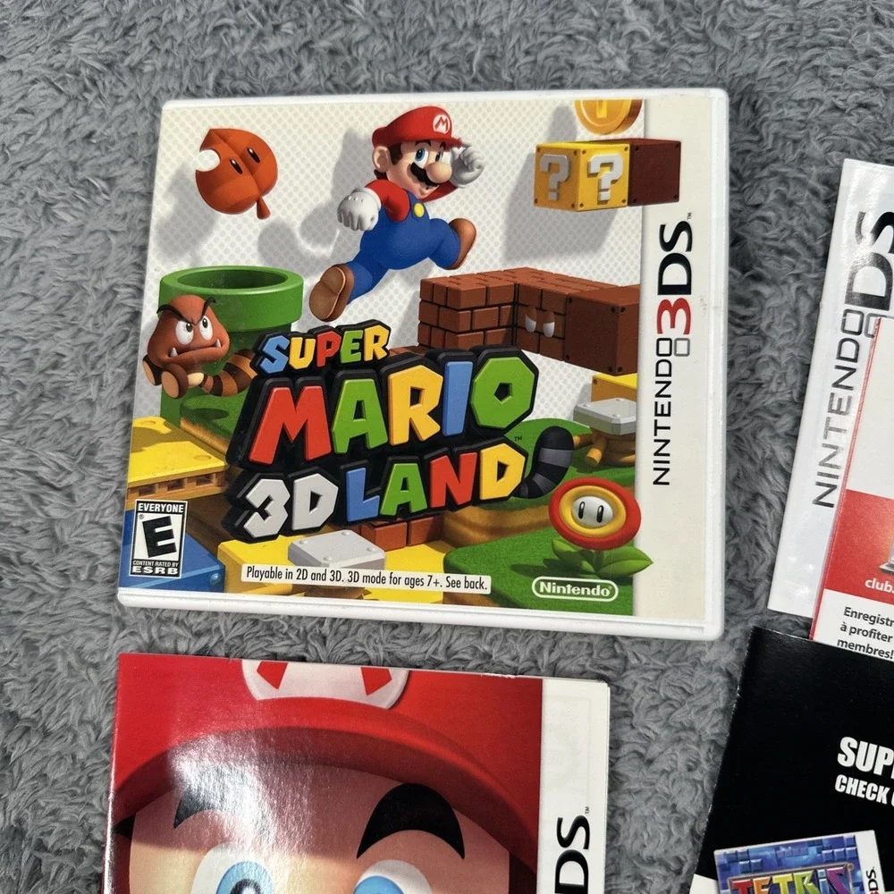 Super Mario 3D Land (3DS, 2011) Complete In Box With Manual Inserts CIB
